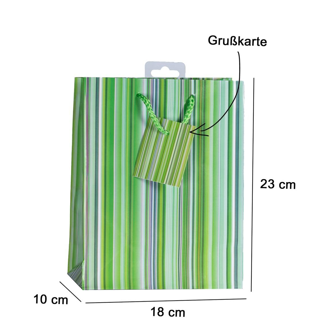 Laro Medium Geschenktüten 10-100 Stk Medium Stripes, Anzahl:96, Muster Tüten:Streifen Party