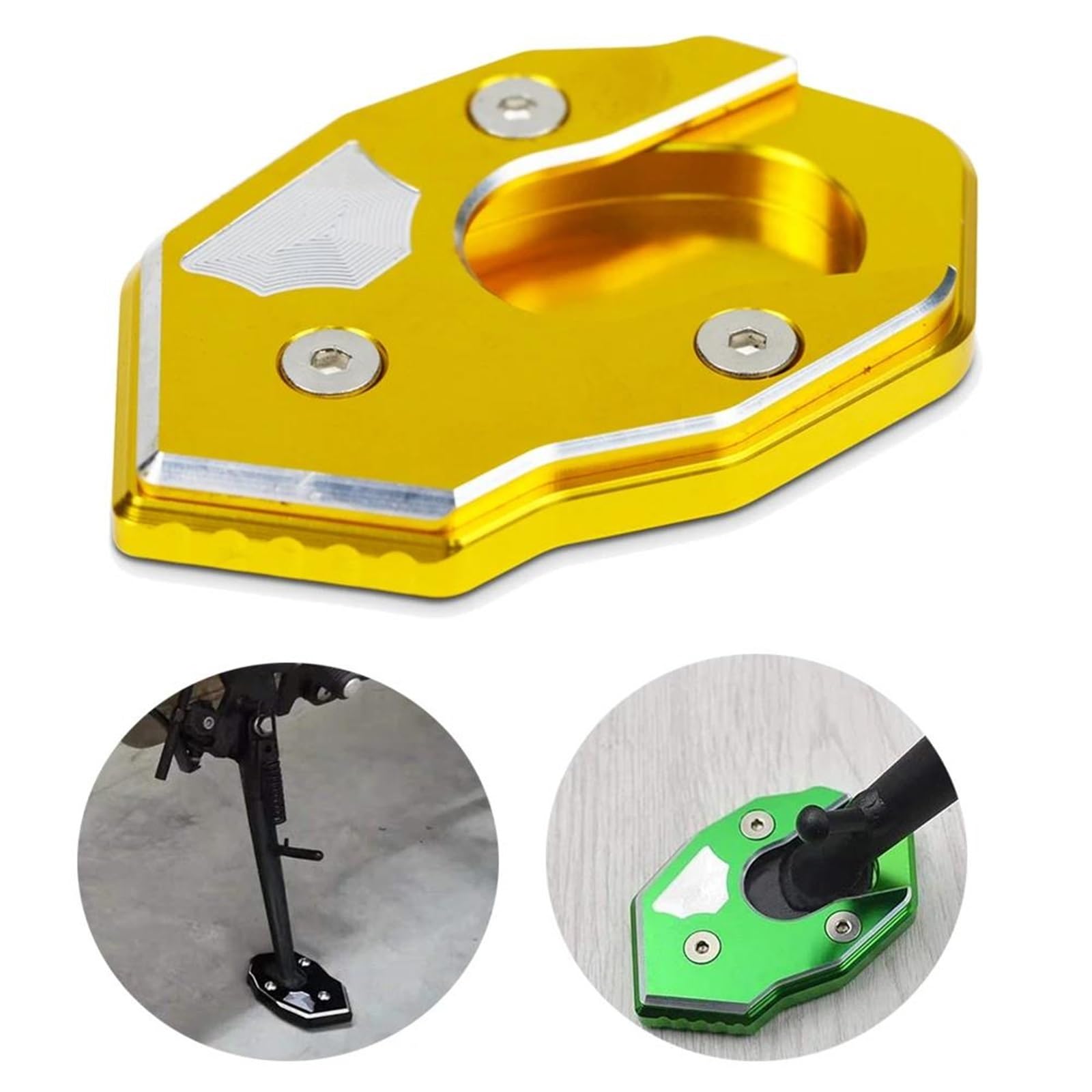 Rivestimenti Laterali Piastra di Supporto Cavalletto Laterale Estensione Cavalletto Moto Ingrandisci per K&awasaki Z1000SX Z 1000SX Z1000 SX(Titanium)