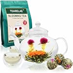 TEARELAE Blooming Tea Flowers, 12pcs Individually Sealed Tea Balls | Hand-Tied Natural Green Tea Leaves & Edible Flowers, Gifts For Tea Lovers, Non-GMO, Medium Caffeine, Leisure Tea Drinks