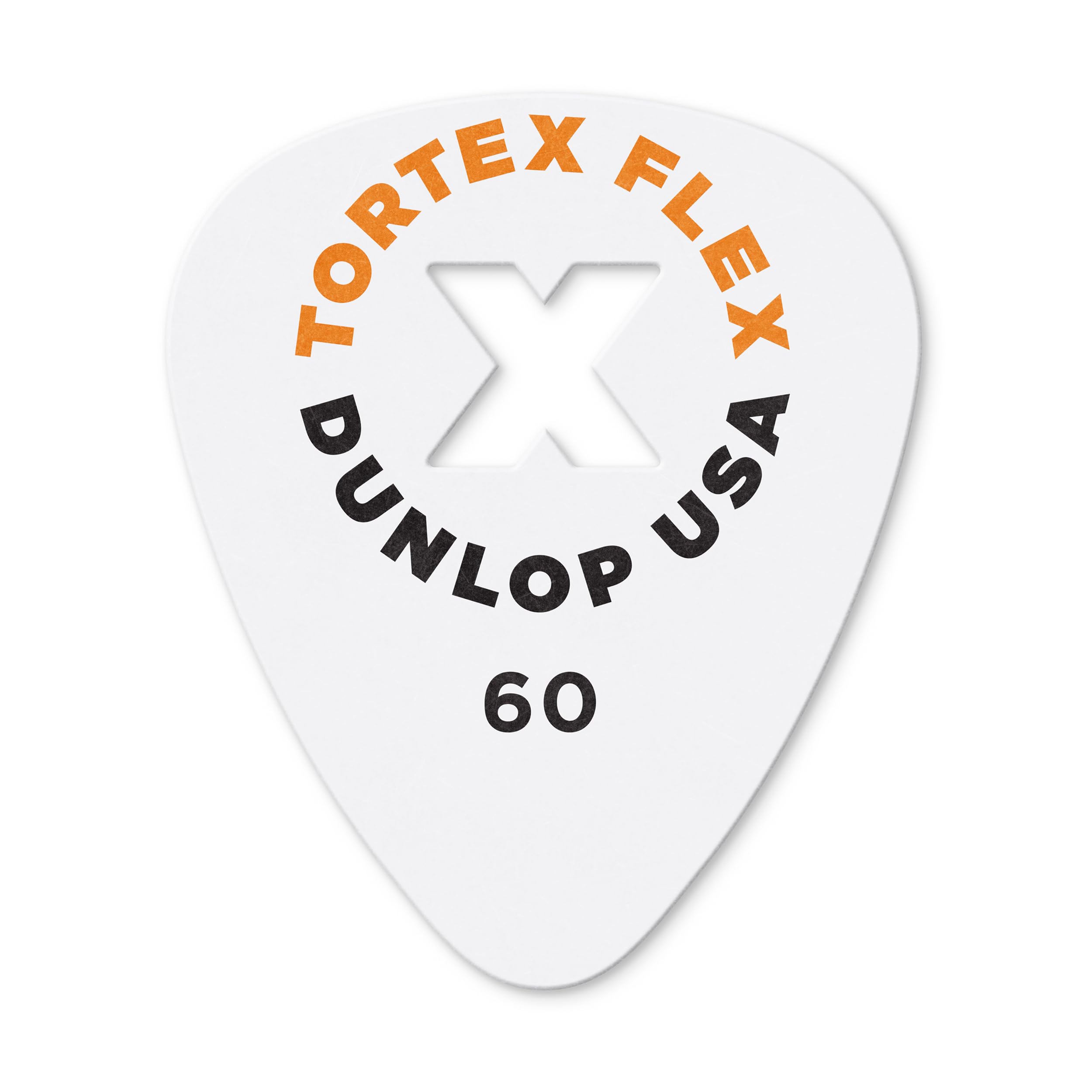 Jim Dunlop Tortex® Flex™ X Pick .60mm - 72 Pack, Clear, Standard