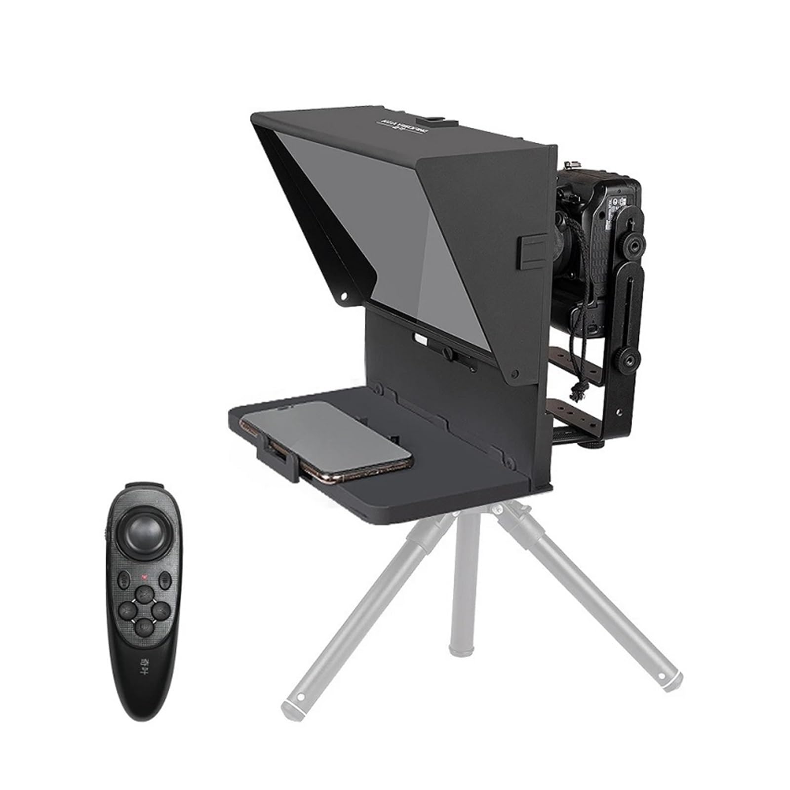Teleprompter, Tablet-Telefone Prompting Interview Prompter Reader for Mobile DSLR-Kamera-Live-Aufzeichnung, Online-Lehre Live-Streaming(for Phone Shooting)