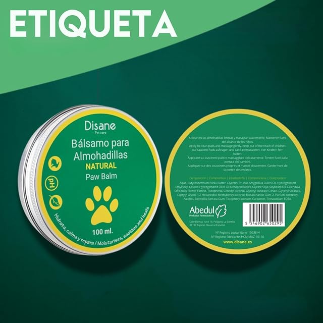 Foto 5 de 6 de DISANE Bálsamo Almohadillas Patas Perro Natural 100ml