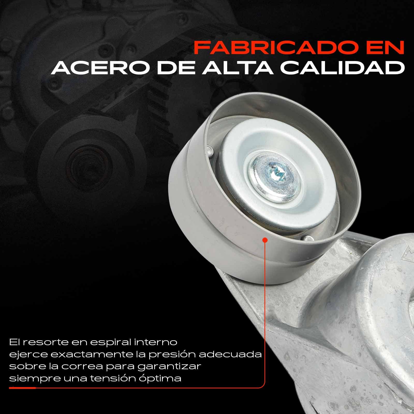 Frankberg Polea guía de rodillos Diesel Compatible con Clase E T-Model S212 3.0L Clase E W212 3.0L GLK-Klasse X204 3.0L Clase M W166 3.0L GLE W166 3.0L Replace# 6422001370
