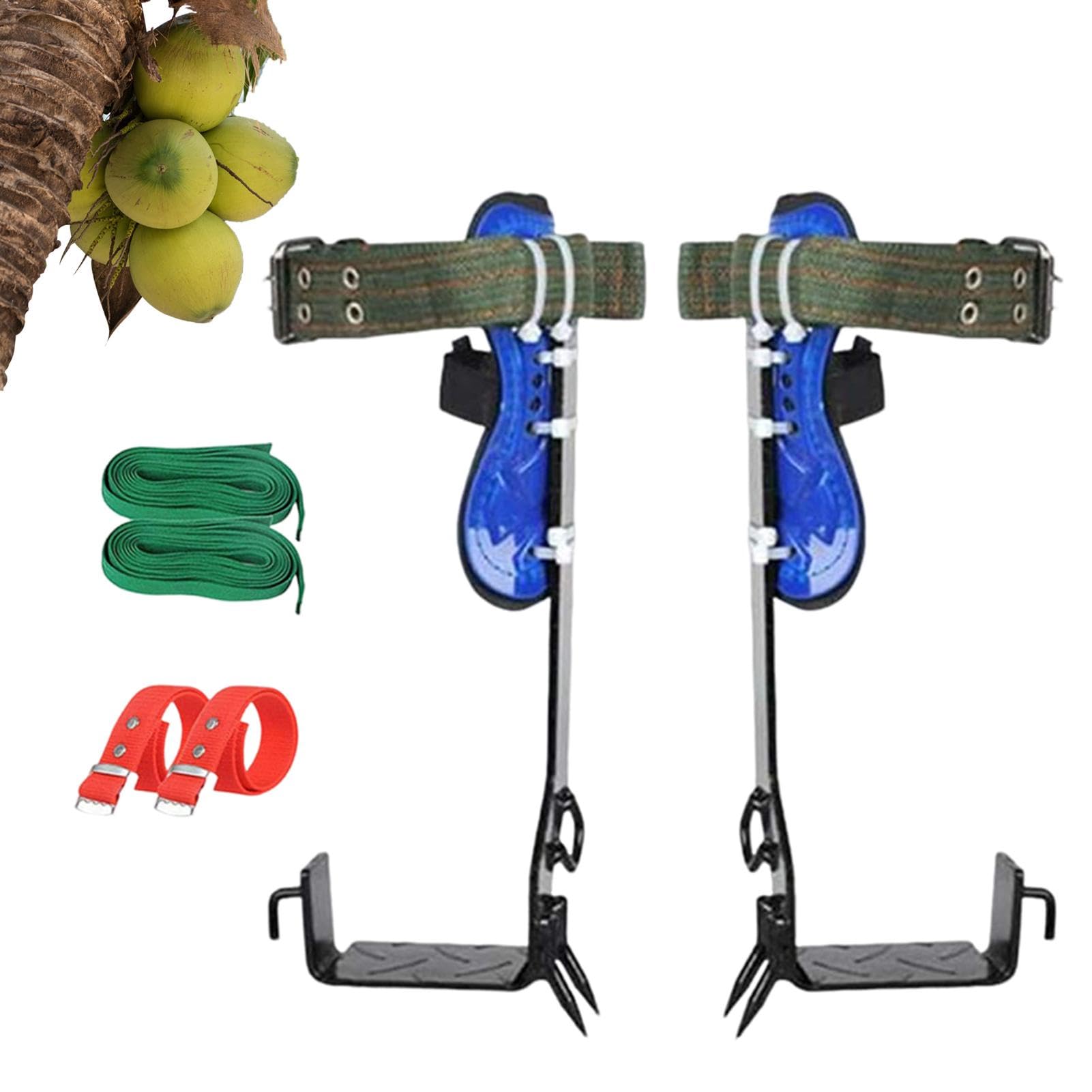Juego de pinchos para escalada de árboles, juego de pinchos para escalada de árboles, ajustable, profesional, equipo de escalada con pedal antideslizante para actividades al aire libre,
