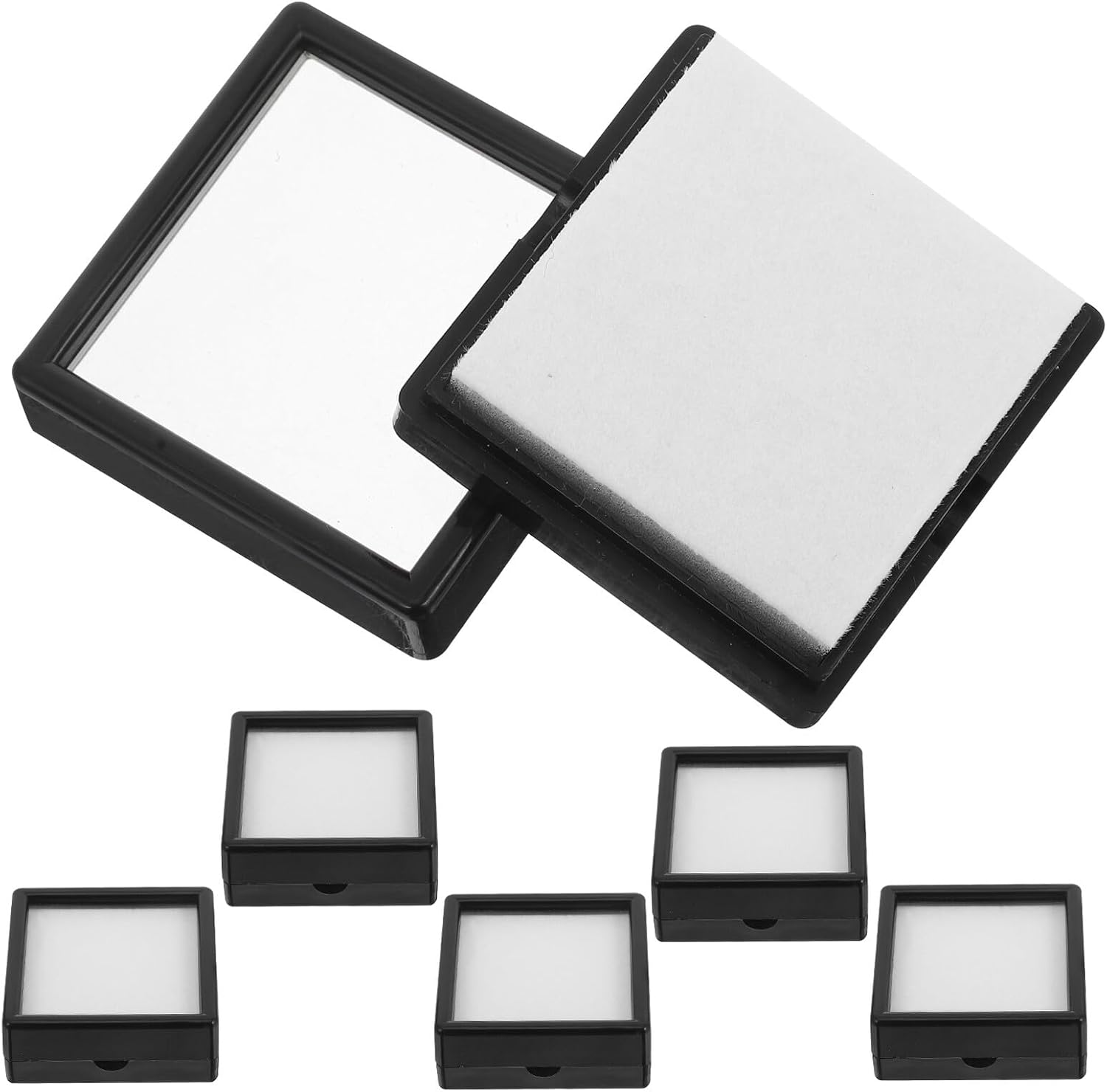 Generic 6pcs Clear Acrylic Display Boxes with Protective...