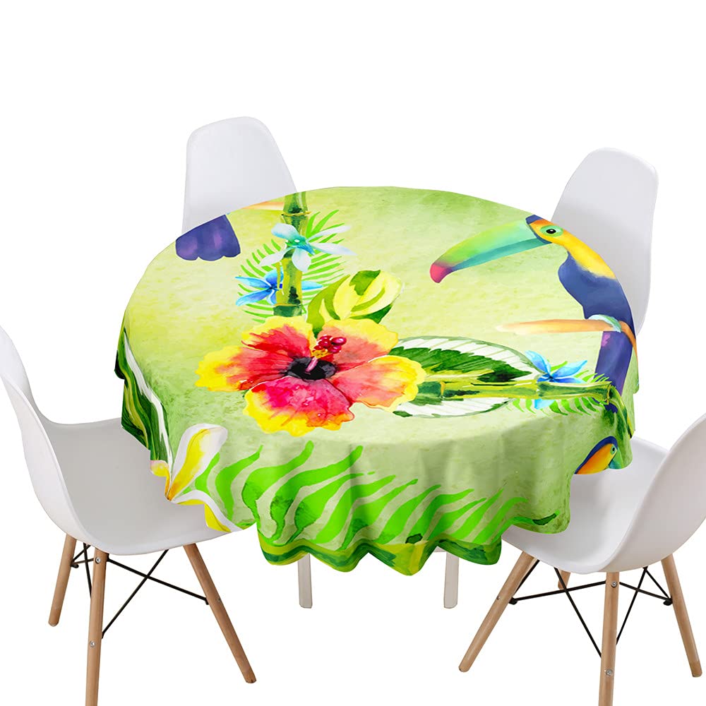 Highdi Nappe Ronde Anti Tache Impermeable Nappe De Table De Décoration Pour Cuisine Picnic Party Jardin Table Protection Tables Pour Restaurants (Bord De Mer,Diamètre 120cm