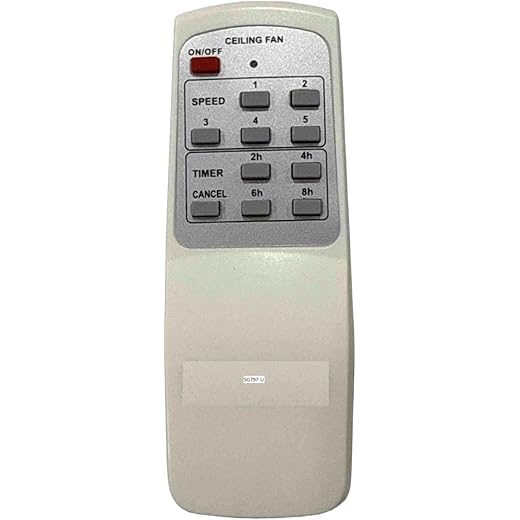 SHIELDGUARD Remote Control 1046 Compatible for Usha Fan Wh
