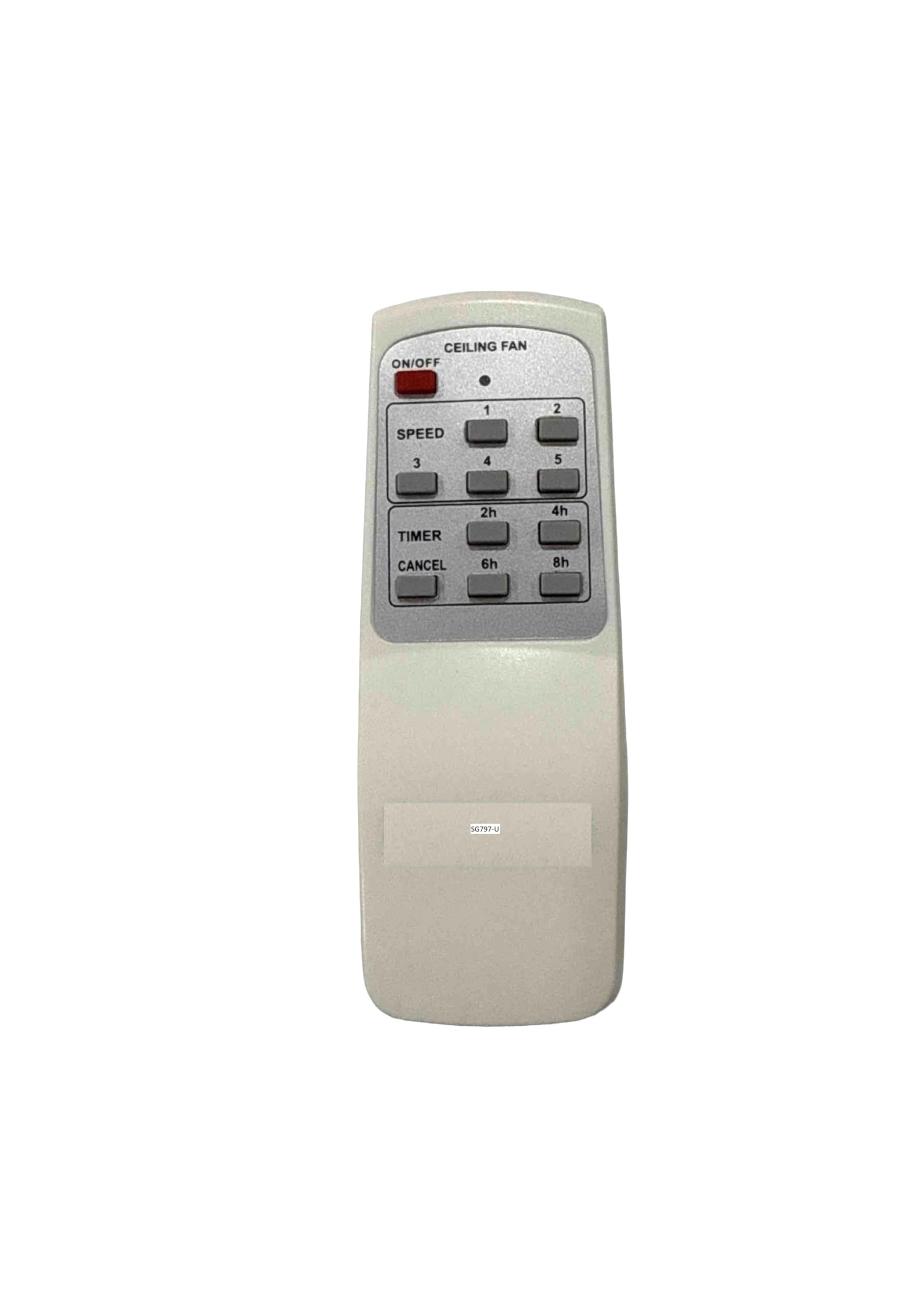 shieldguard® remote control 1046 compatible for usha fan (white)