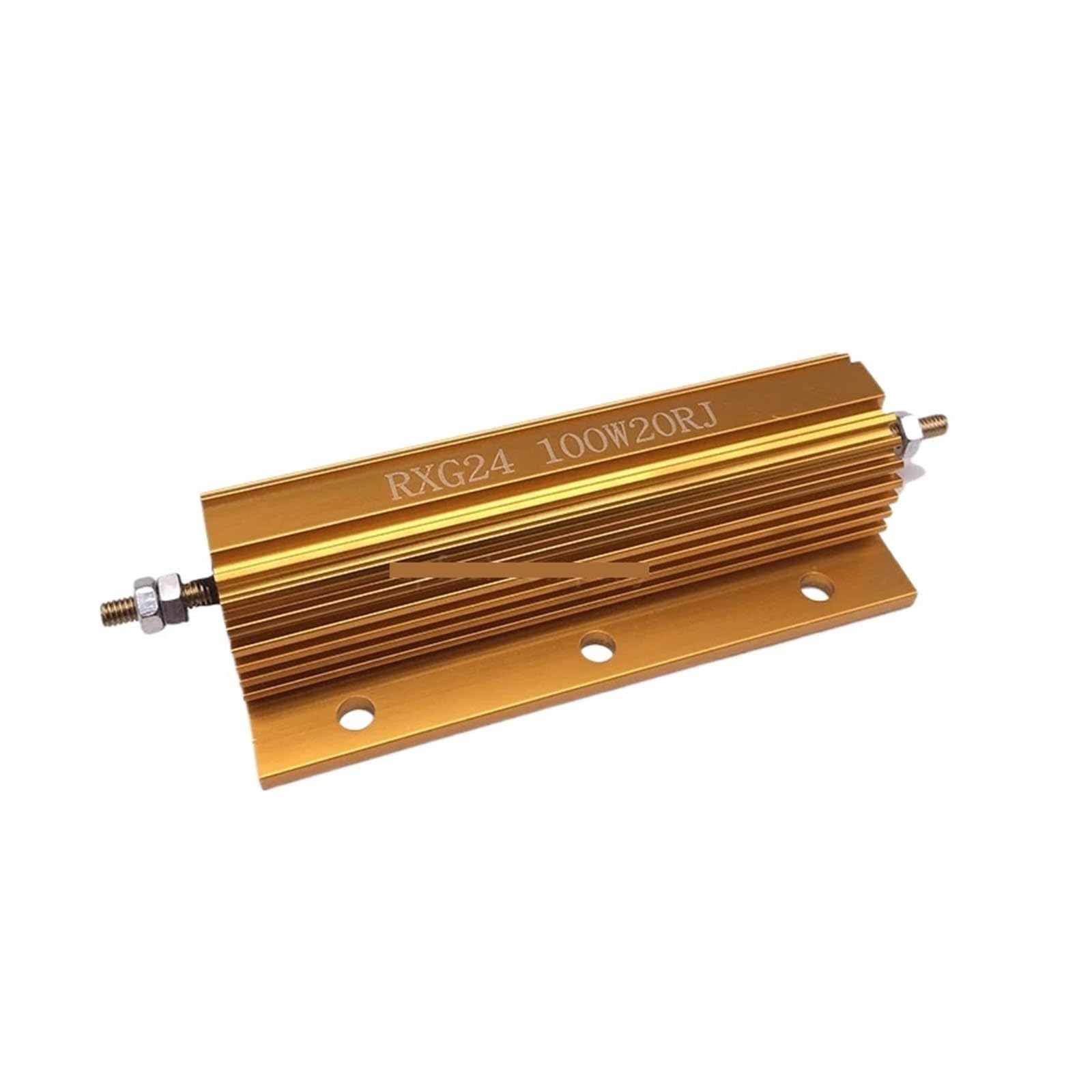 YMUGUEGH RXG24 Aluminum shell resistor.75w 100w 200w 300w 500w aluminum shell.metal shell case wirewound resistor(5K oh)