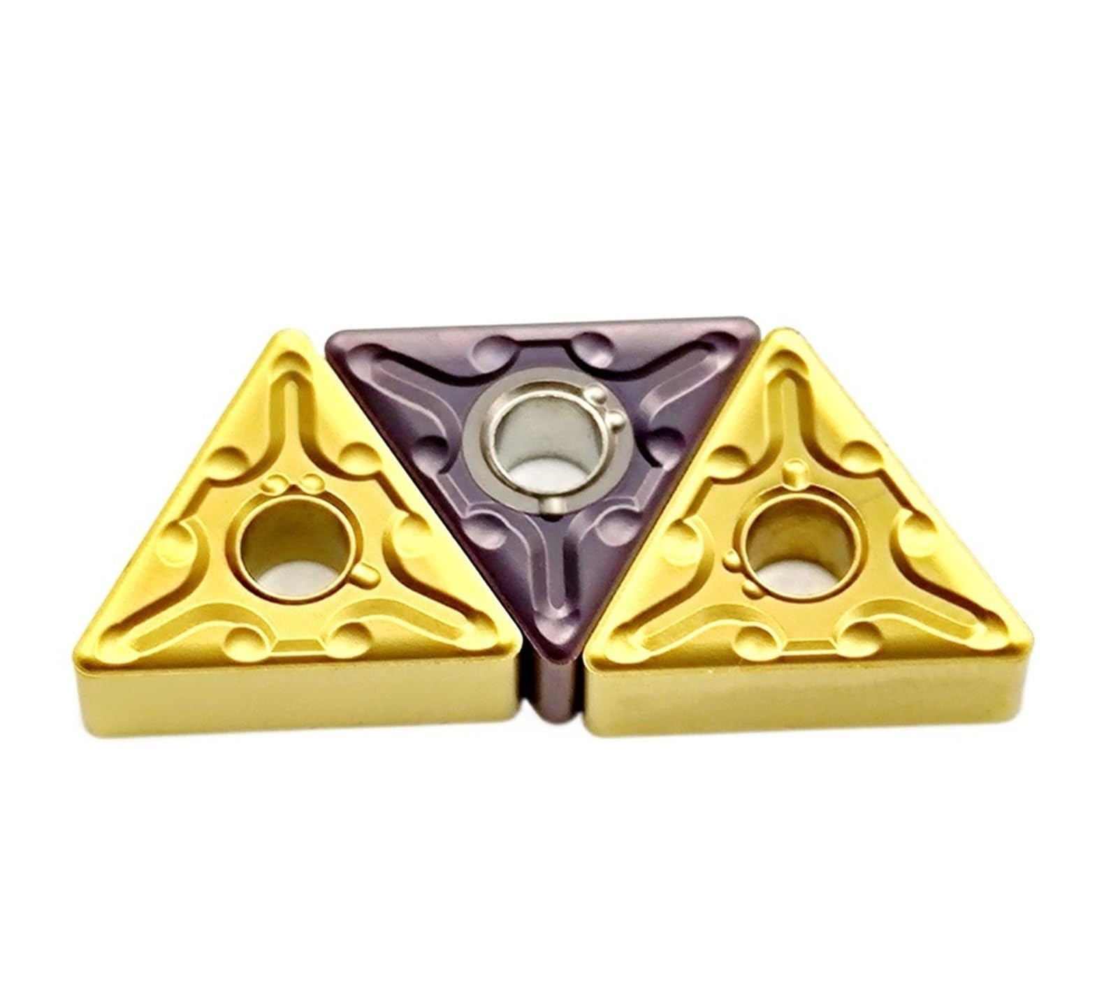 AALLYN Indexable Carbide Lathe Tool 10pcs CCMT060204 Carbide Blades for Stainless Steel Lathe Machining Tools Turning Tools (Size : CCMT060204 6020)