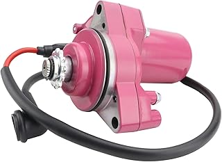 Arranque Motor Piezas De Modificación Coloridas De Color Rosa, Motor De Arranque para Motos De Cross ATV De 50, 100, 125cc, Go Karts, Pit Bike para Roketa Y TaoTao Starter Motor(Pink Starter)