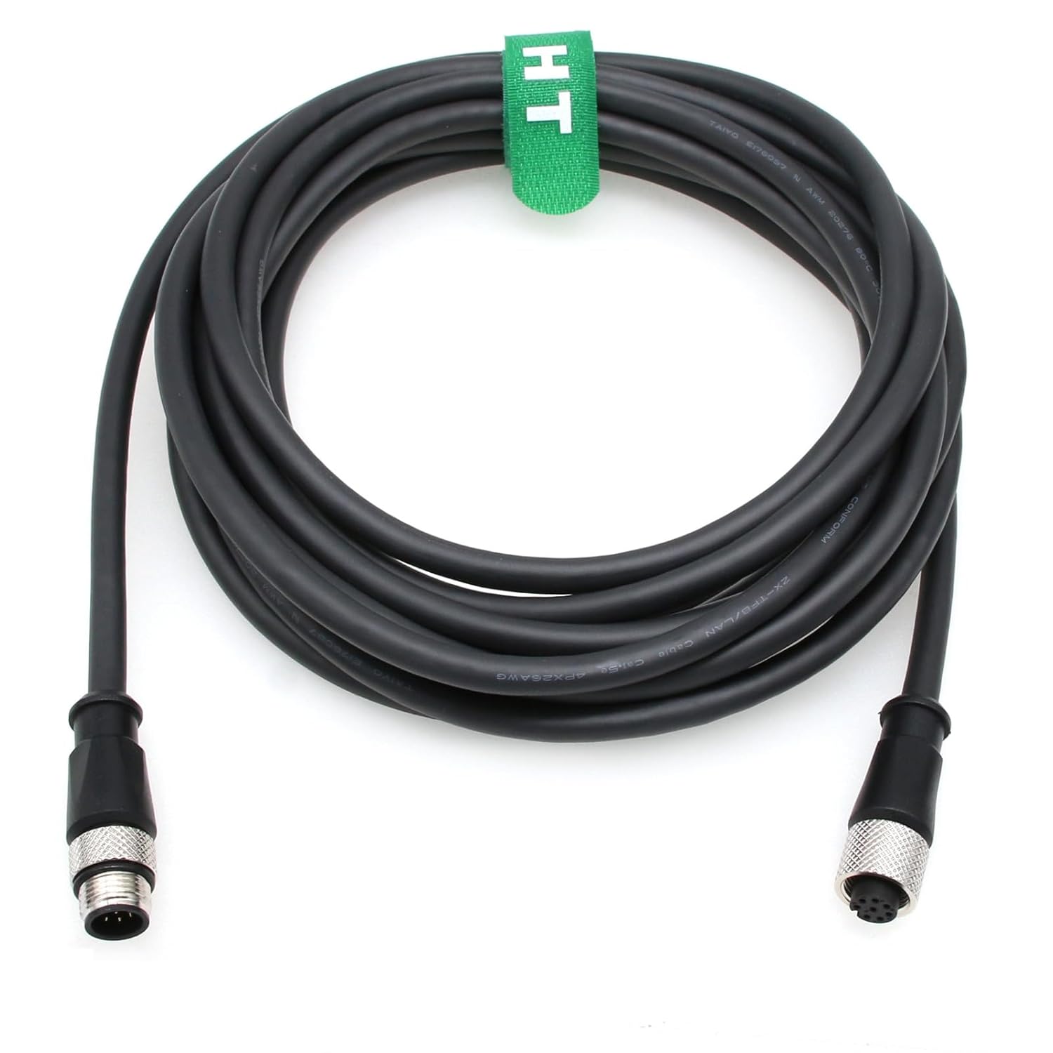 Ethernet Extension Cable for Humminbird Helix 7 8 9 10 12 15 G2N to Minn Kota Terrova Motor, Fish Finder Network Switch, 8 Pin Male Female, Waterproof 3m