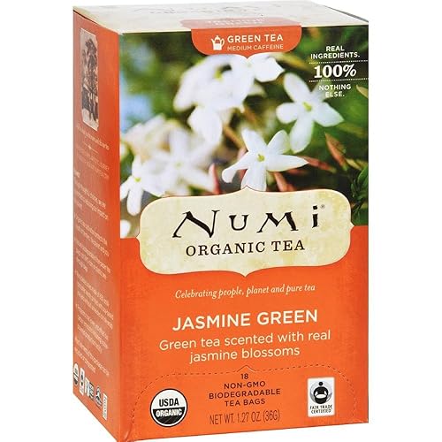 Té orgánico, verde jazmín de Numi Tea (paquete de 2)