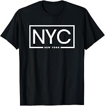 New York NYC Airport Code Square Box Retro Womens Souvenir T-Shirt