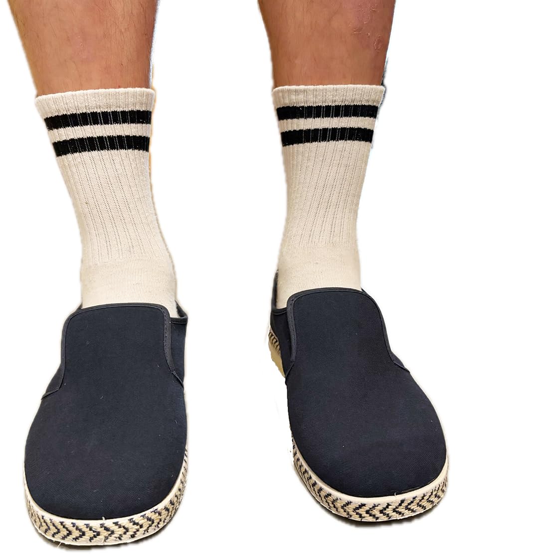 Emanuela - Zapatos mocasines ligeros para hombre, sin cordones, de verano, de tela, slipon de fácil ajuste, fabricado en Italia