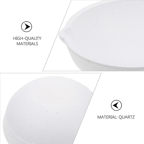 Miniatura 4 de EXCEART Herramienta de fusión de oro, 3 piezas, kit de fusión de metal, bisuteria, materiales de fundición de metal, platos para fundir joyas,