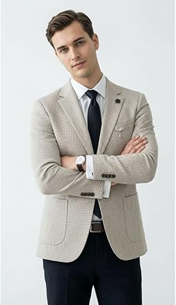 Erkek Blazer Ceket - Siyah K r ll  Slim Fit - Torba Cepli  ift Y rtma l  Dokulu Premium Spor  k Tasar m