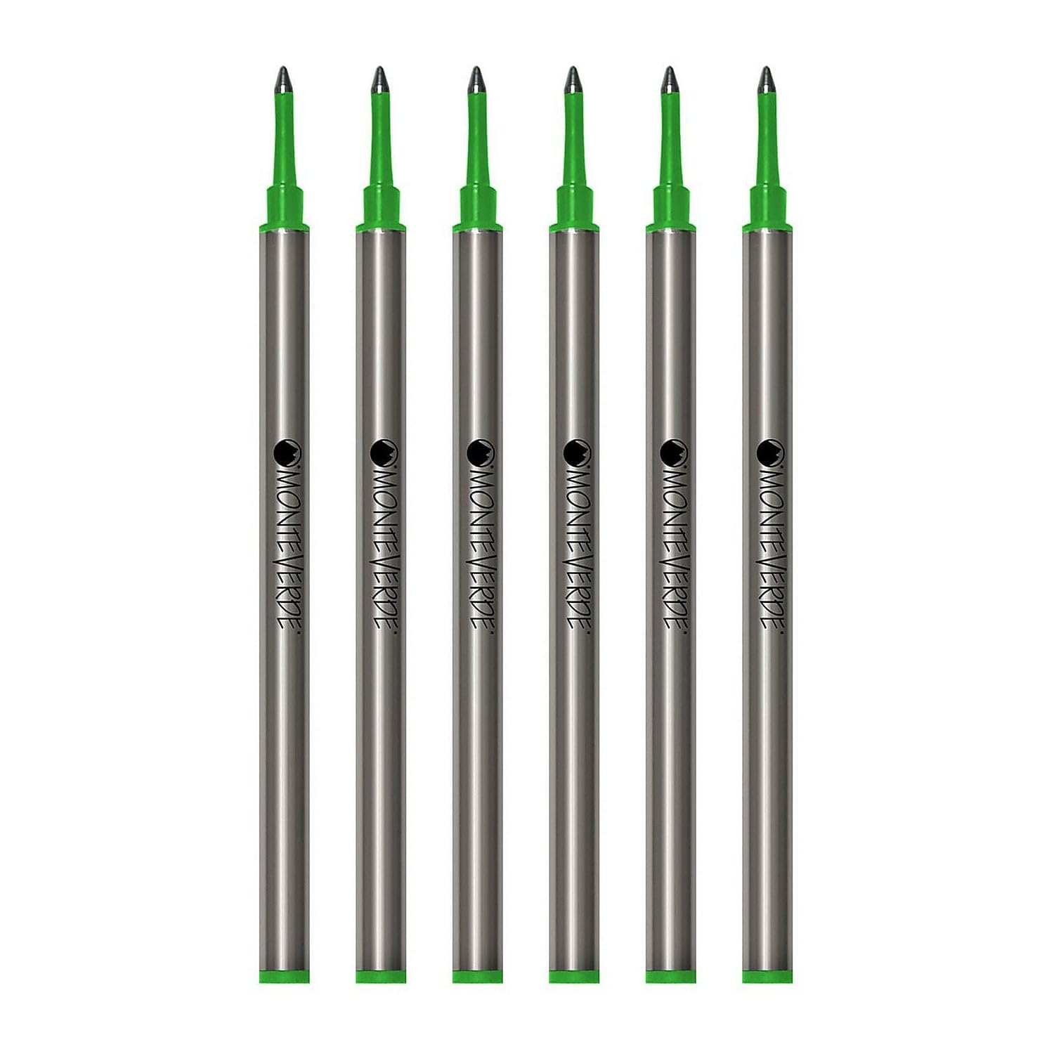 Monteverde Recambio de bolígrafo (tubo de metal), punta media, verde