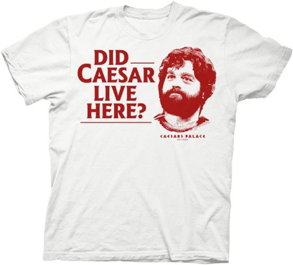 Hangover Did Caesar Live Here Alan White Mens T-shirt (Adult Small)