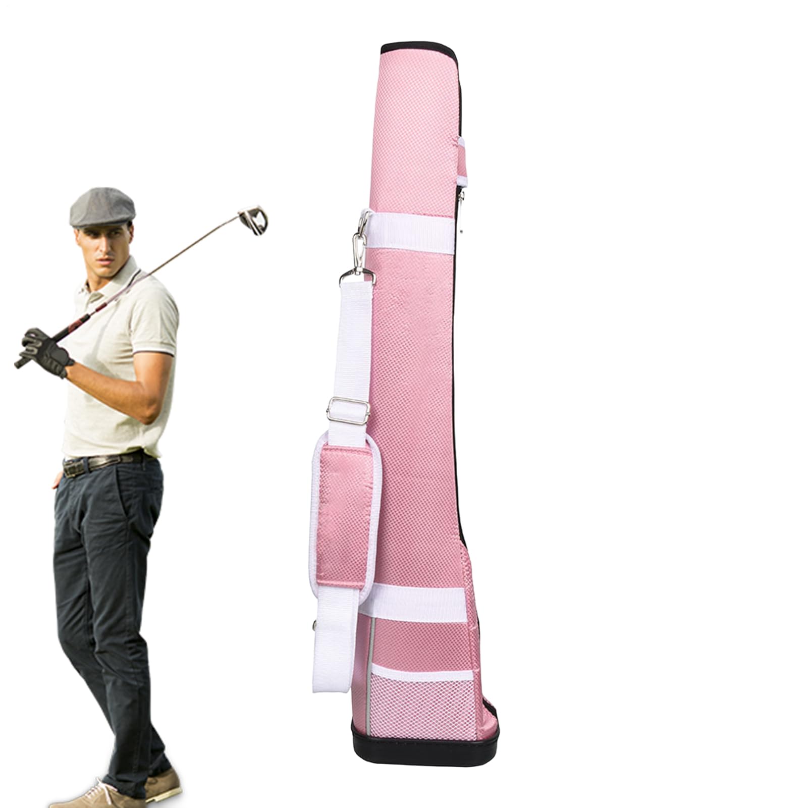 de Golf para niños? de Transporte Ultraligera, Estuche de Entrenamiento de | Viaje | Paquete de Soporte Ligero Multifuncional, portátil con Correa fácil, solución de Transporte