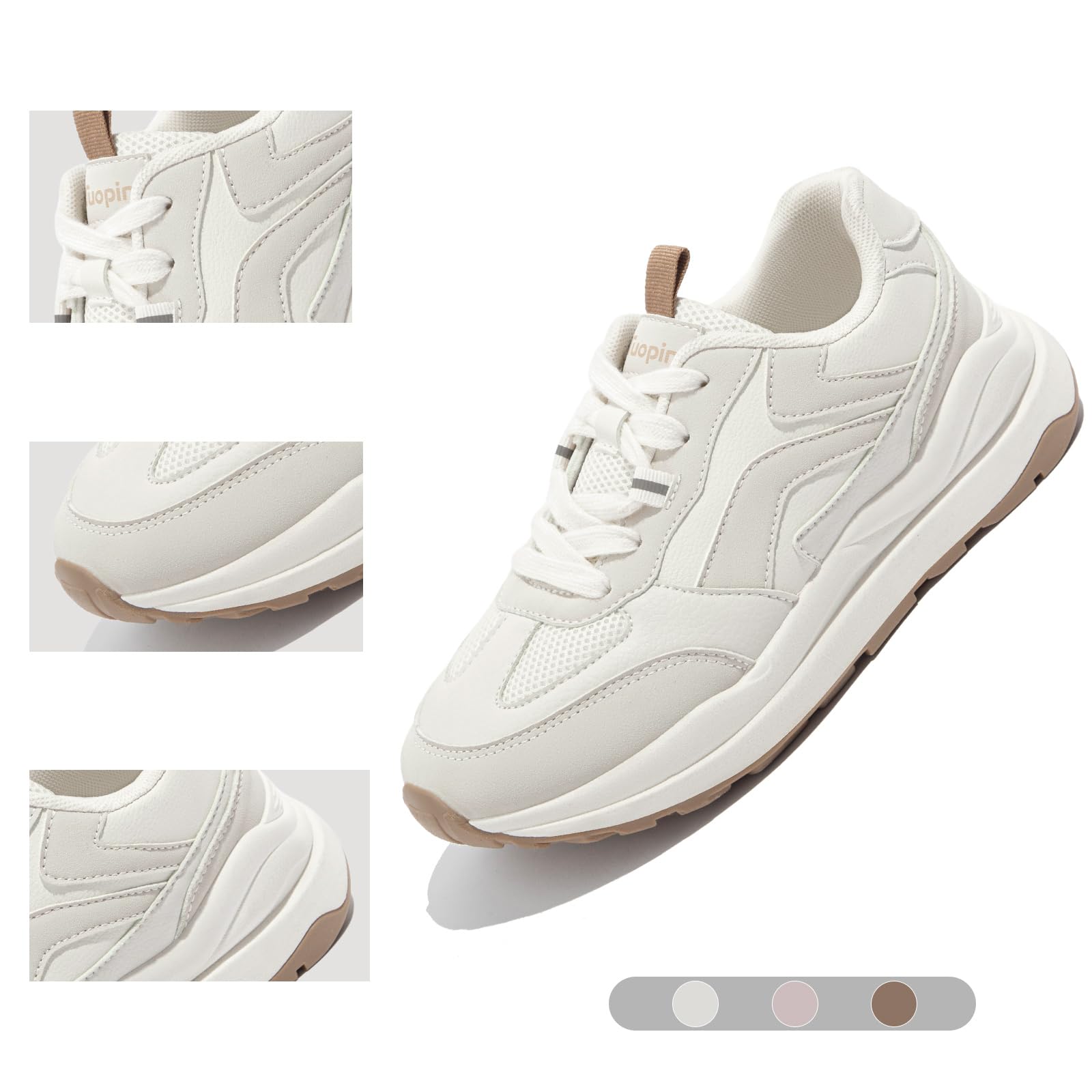 Tuopin Zapatillas de Moda para Caminar Zapatillas Deportivas para Mujer Zapatillas de Malla Transpirable