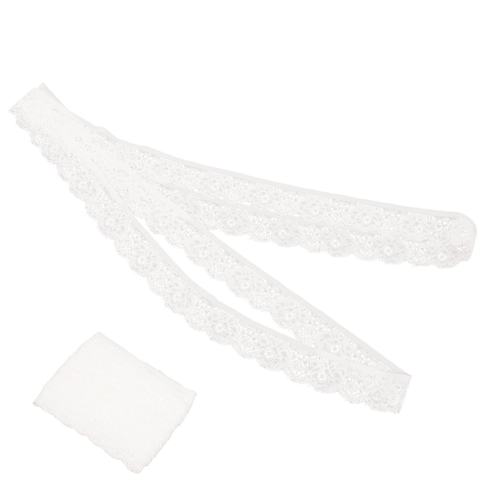 NUOBESTY 5stücke Elastisches Spitzenband Für Kleidung Vielseitige Deko Für Kleider Vorhänge Und Tischdecken Hochwertige Nähzubehör Für Kreative Bastelprojekte
