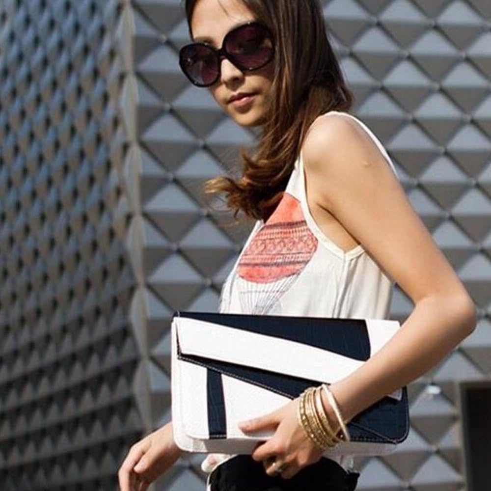 Womens PU Clutch Handbags and Purse Wallet Shoulder Party Satchels