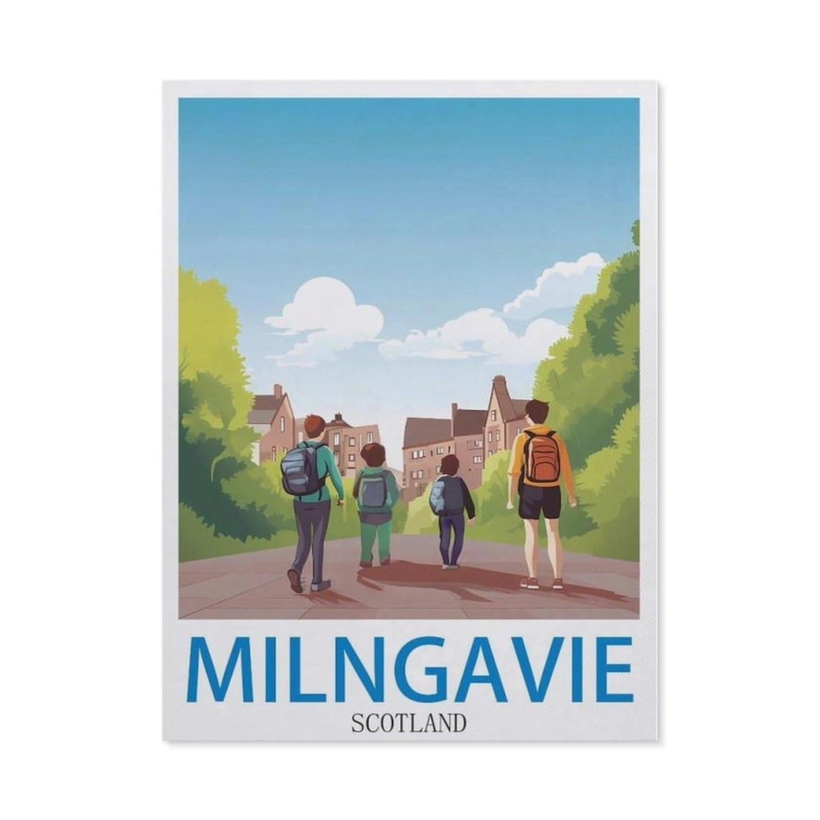 BEAYODKP DIY Diamond Painting，Milngavie Scotland（50 x 60 cm）