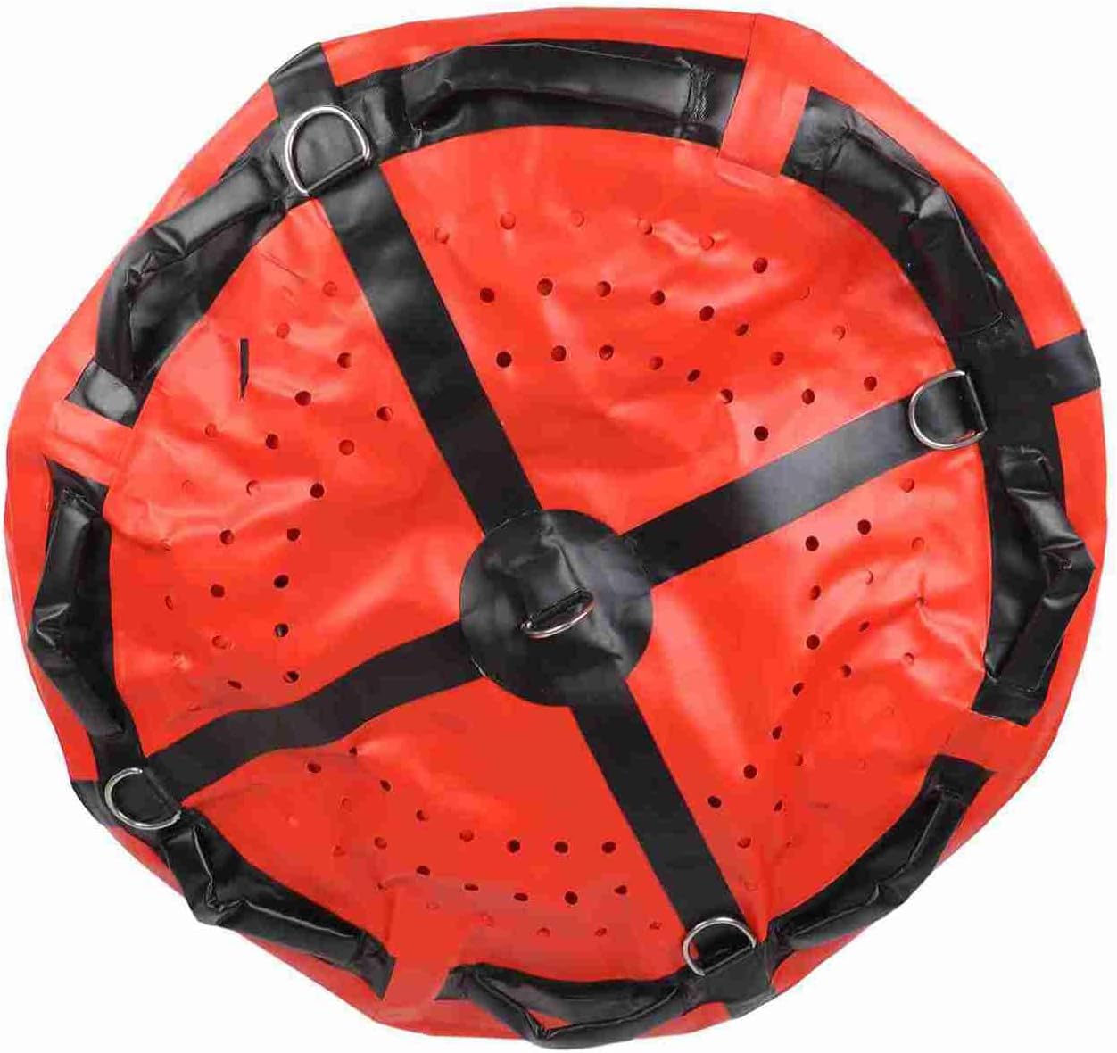 Heavy Duty Freediving Buoy, 1000D PVC Diving Marker Buoy with Built in Airbags and 5 Stainless Steel D Rings, High Visibility Safety for Scuba Diving Snorkeling Fishing