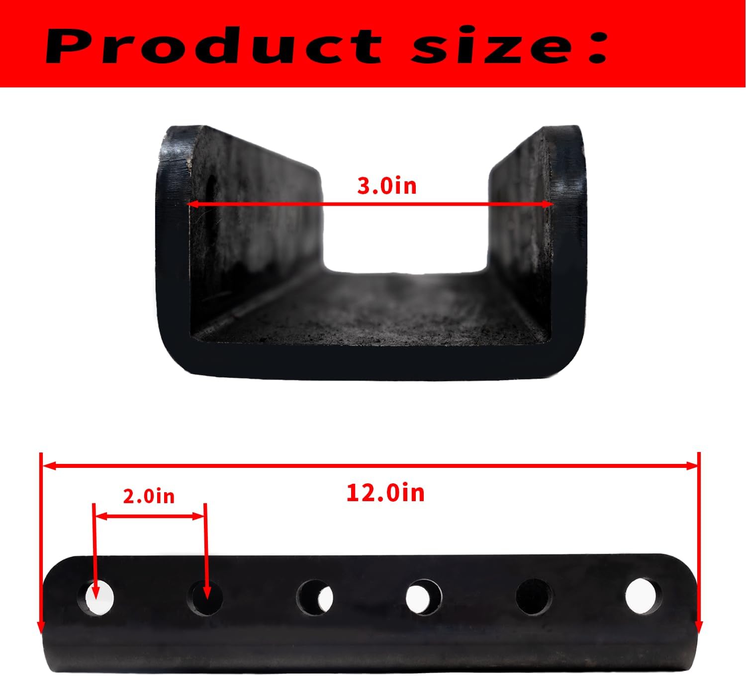 SecureLatch Lunette Ring Channel 3-Inch ID x 12-Inch, 2-in Bolt Pattern