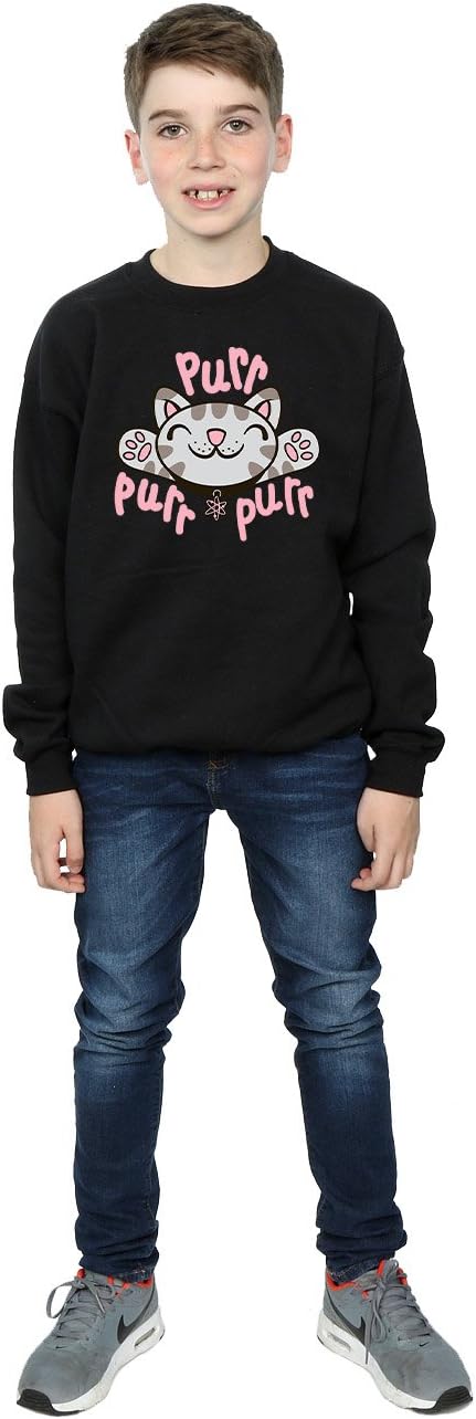 Big Bang Theory Boys Soft Kitty Purr Sweatshirt 9-11 Years Black