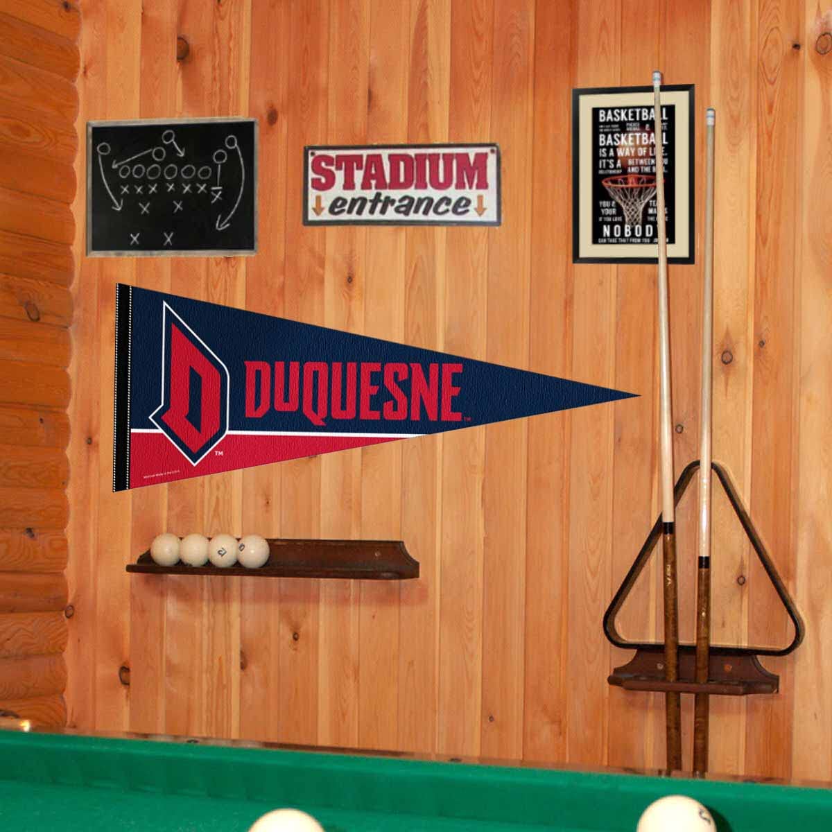 College Flags & Banners Co. Duquesne Dukes Pennant Full Size Felt