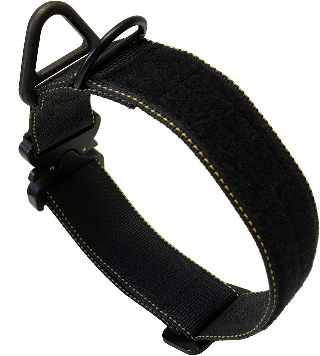 Miles Tactical Cobra Buckle Dog Collar Heavy Duty for Large Dogs K9 and Military Made in USA (Large, Black) : Pet Supplies