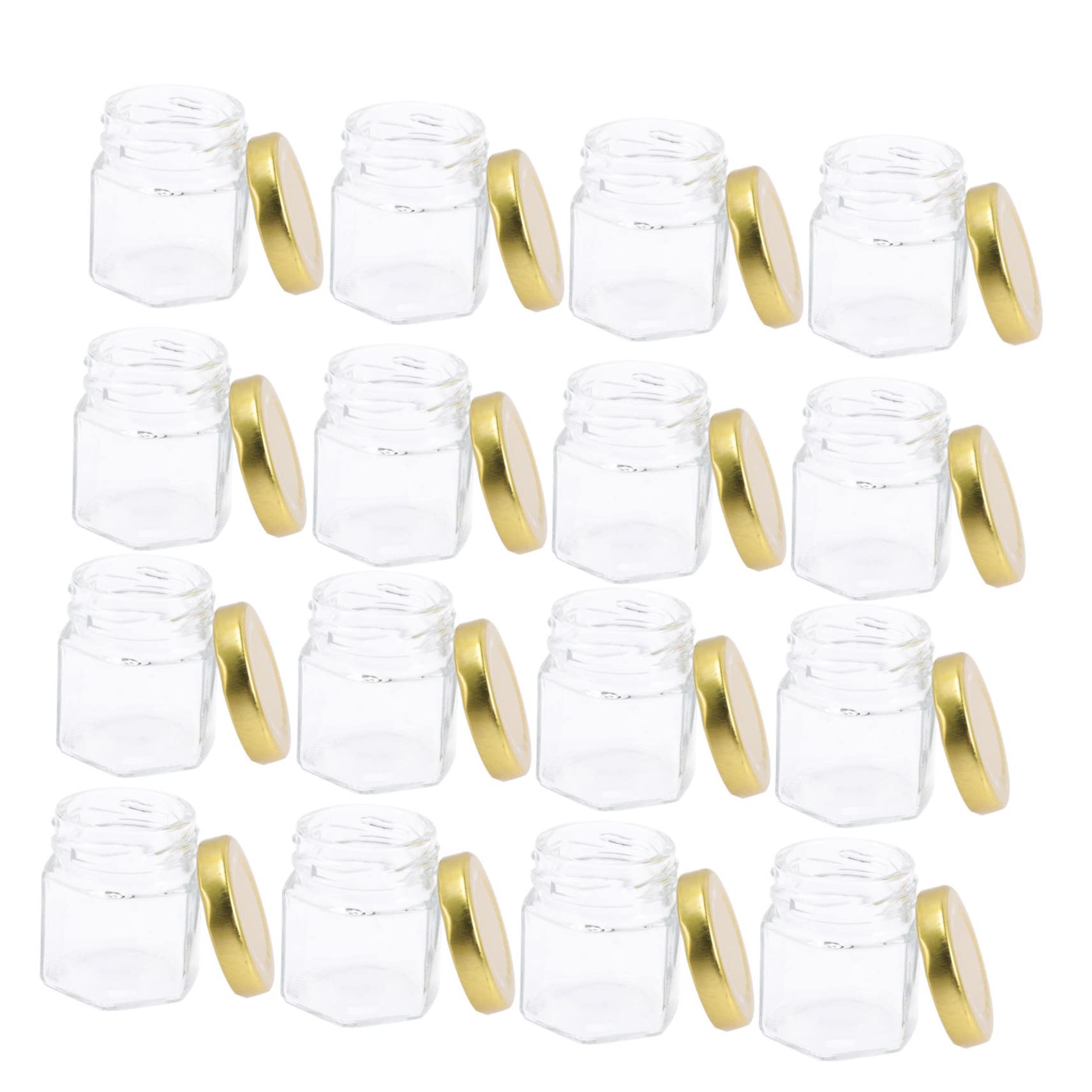 40stücke Hexagon Lebensmittelbehälter Mit Deckel Für Hochzeiten Babypartys Marmelade Und Honig Für Und Aufbewahrung