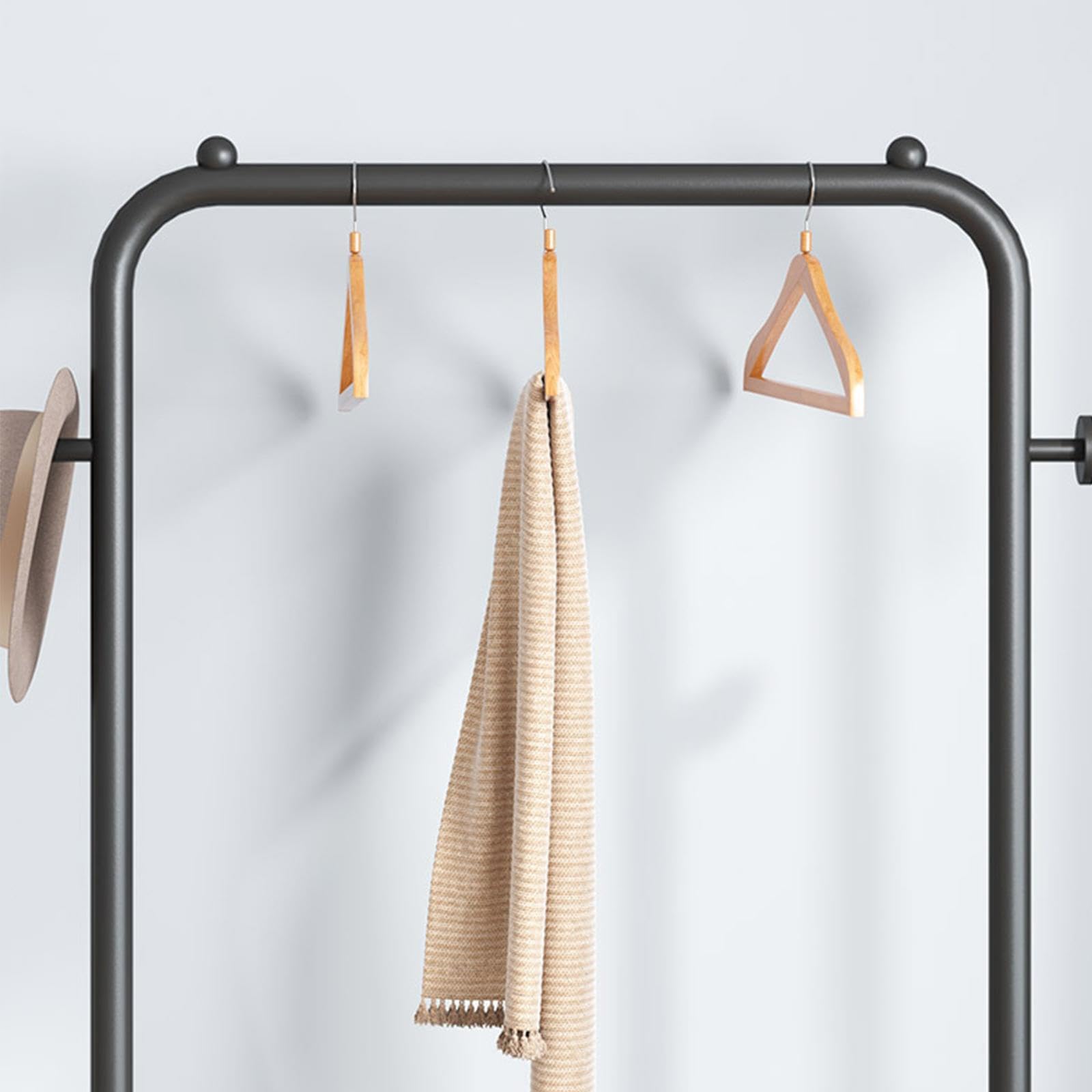 Carrello per lavanderia con appendiabiti a rotelle, soluzione versatile per riporre i vestiti in spazi come dormitori e camere da letto, appendiabiti su ruote,