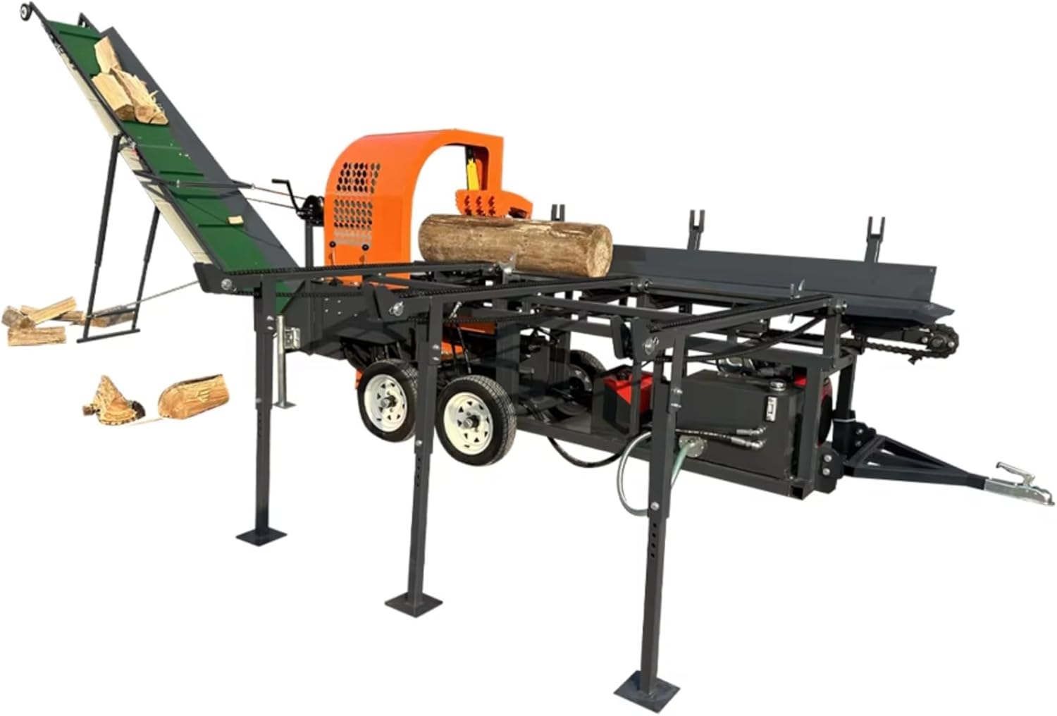 Professional 5–30 Ton Hydraulic Firewood Splitter, Heavy Duty Automatic Log Splitter with Safety System for Commercial & Residential Use