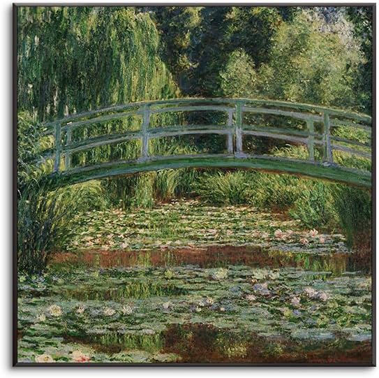アート クロード・モネ『睡蓮の池と日本の橋』高精彩工芸画+手