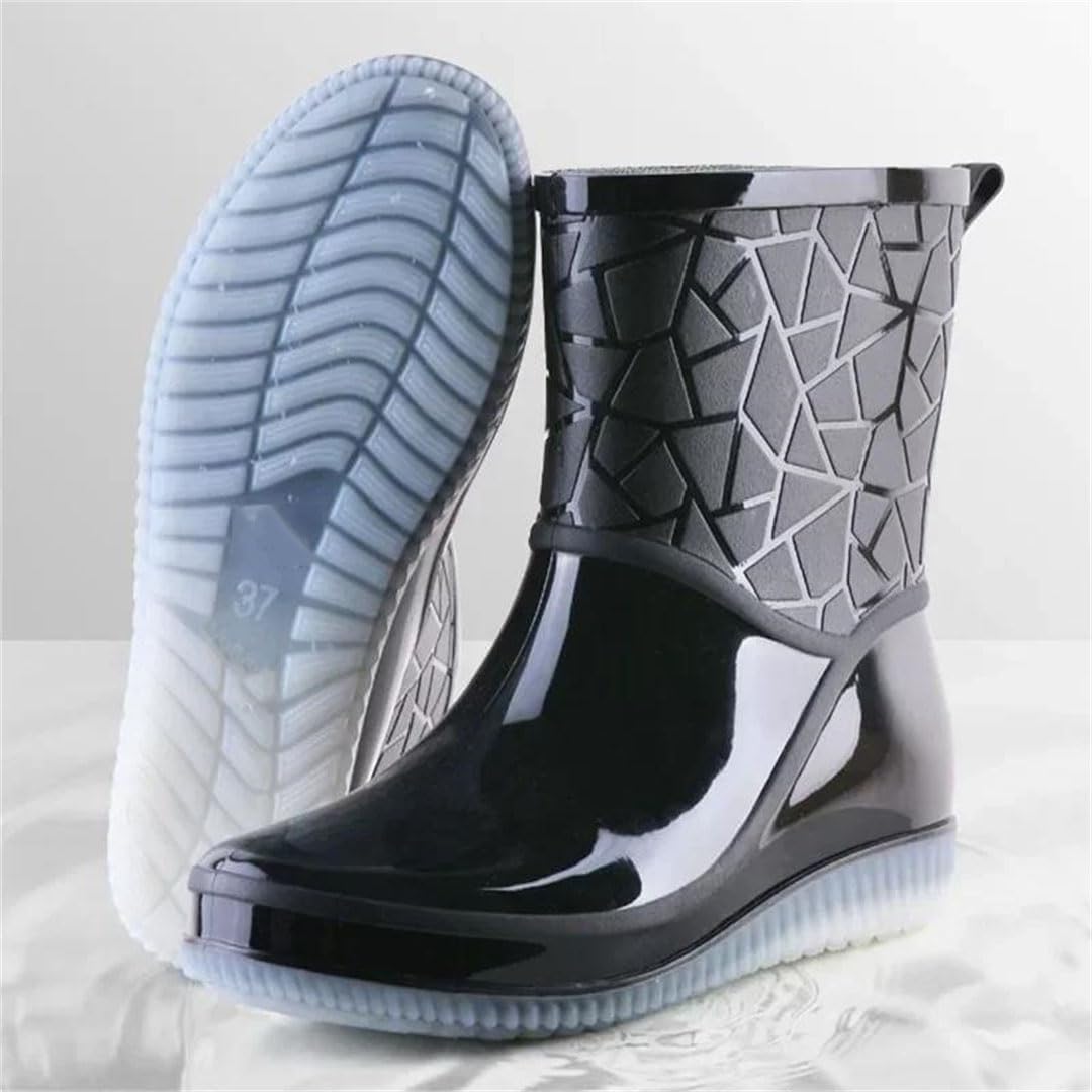Women's Boots Outdoor Rain Boots Four Seasons Non-Slip Wear-Resistant Ladies Waterproof Shoes