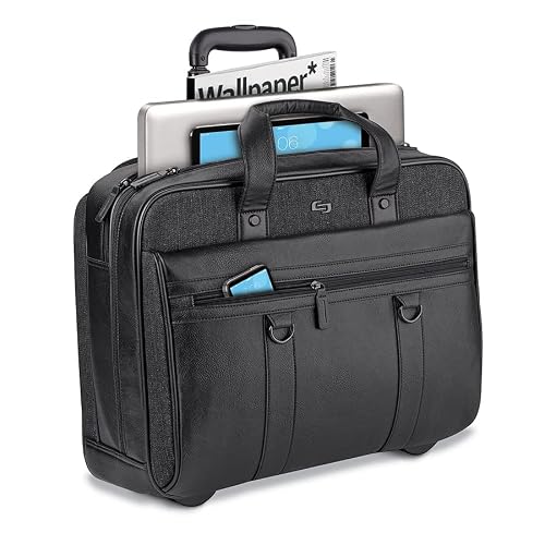 Solo Macdougal Rolling Laptop Bag, Black #TOP4