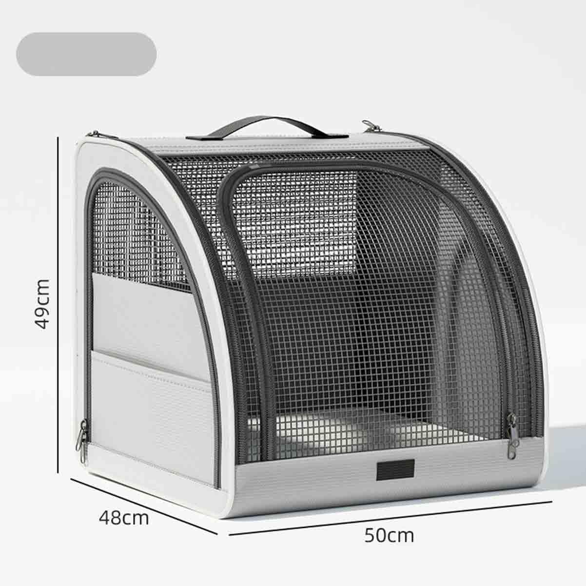 Car Kennel, Pet Car Mat, Cat Kennel, Pet Travelling Carrier, Dog Car Carrying Nest (for Pets up to 15kg)(Grey)