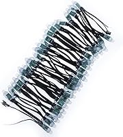 Vista 1 de 500pcs WS2811 0.472 in Difusión Digital Dream Color RGB LED Pixel String Light Individualmente direccionable LED Pixeles Módulo Negro Cable IP68