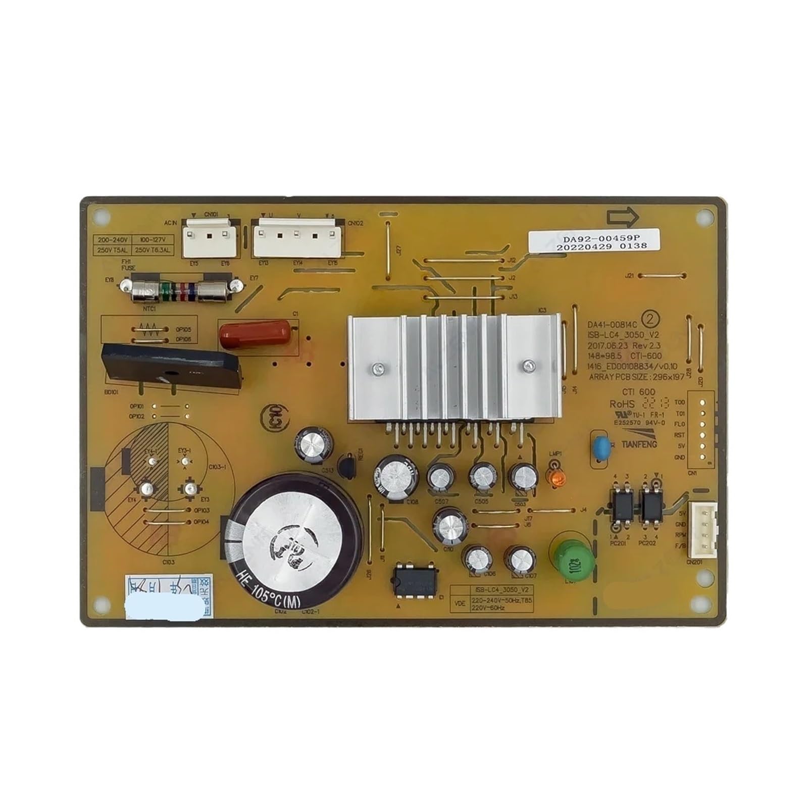 Carte de commande pour réfrigérateur Samsung DA92-00459T DA41-00814C
