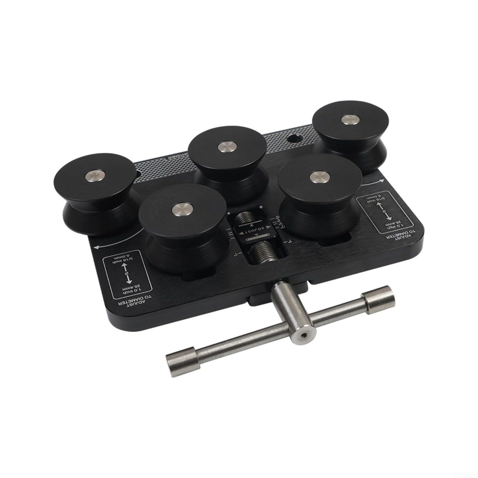 Raddrizzatore manuale per tubi in alluminio rame | Tubo in alluminio da 3/16 a 1 pollice, per linee dei freni, funziona con rame, rullo manuale portatile per garage officina