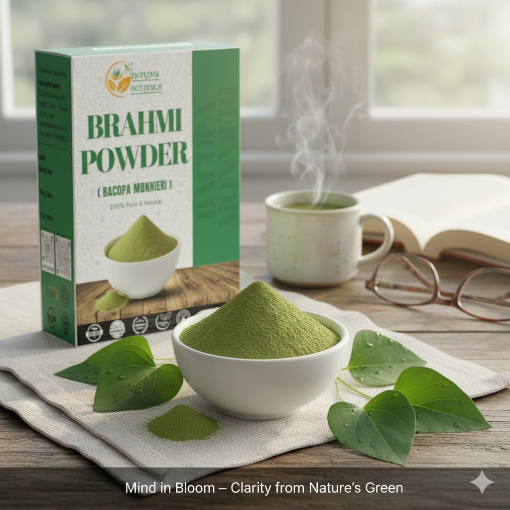 Herbs Botanica Brahmi Powder Bacopa Powder Centella Asiatica Ayurvedic Herb, Natural Hair Care, Promotes Hair Growth | 5.5 oz (150 GMS) - Image 5