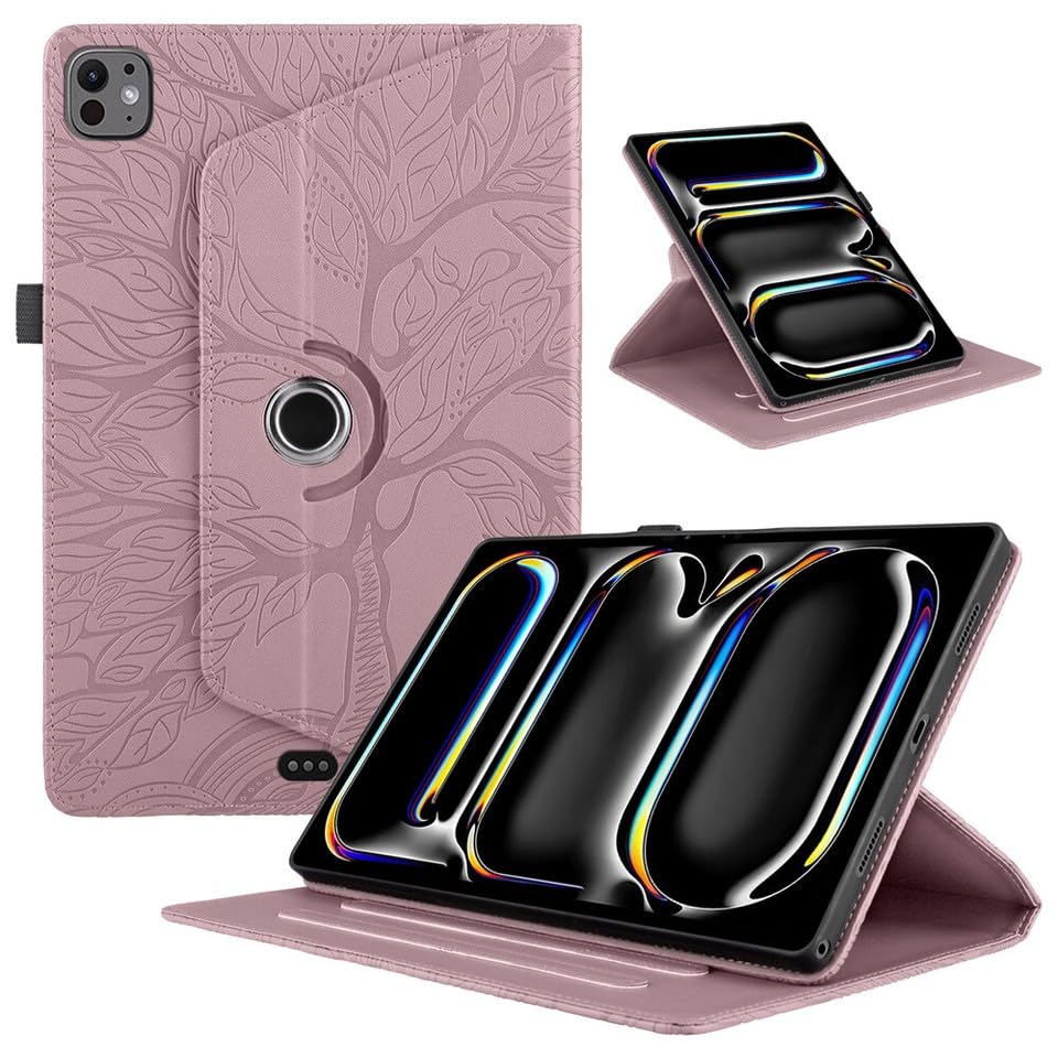 Étui compatible avec iPad 5 génération 2017 couleur or rose rabat