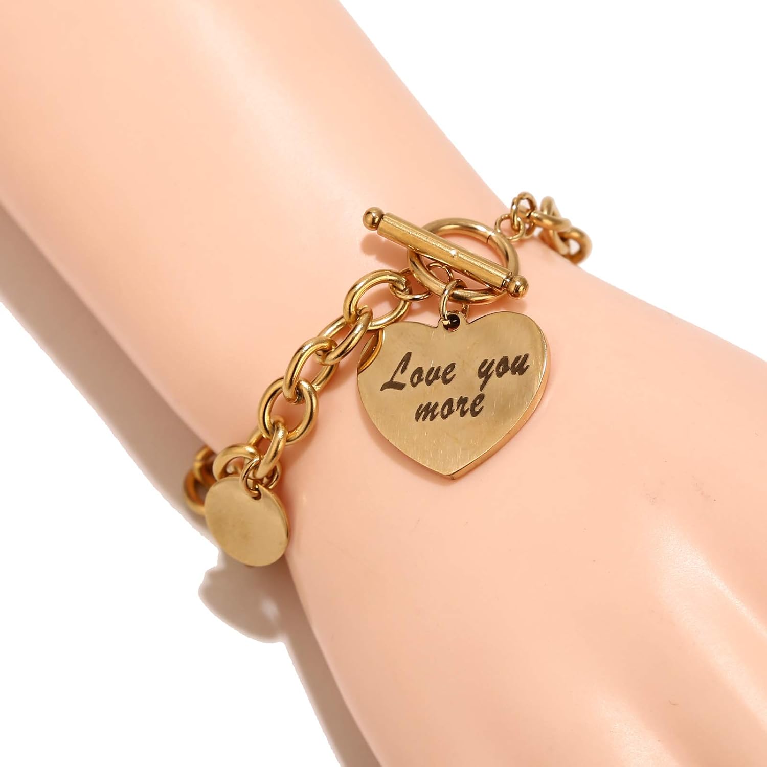 Heart Pendant Anklets Love Forever Gold Bracelet for Women - Image 5