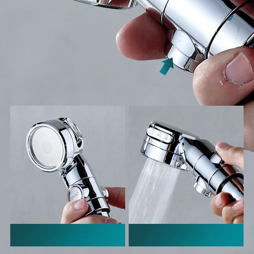 1x Angle Valve Bathroom Basin Faucet Extender Handheld Spray Kit