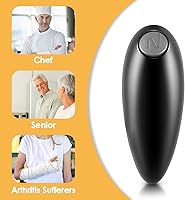 Vista 2 de Electric Can Opener, Automatic Hands Free Smooth Edge, Kitchen Gadgets for Seniors and Arthritis, Battery Operated Openers, New-black, 7.1*3.5*2IN