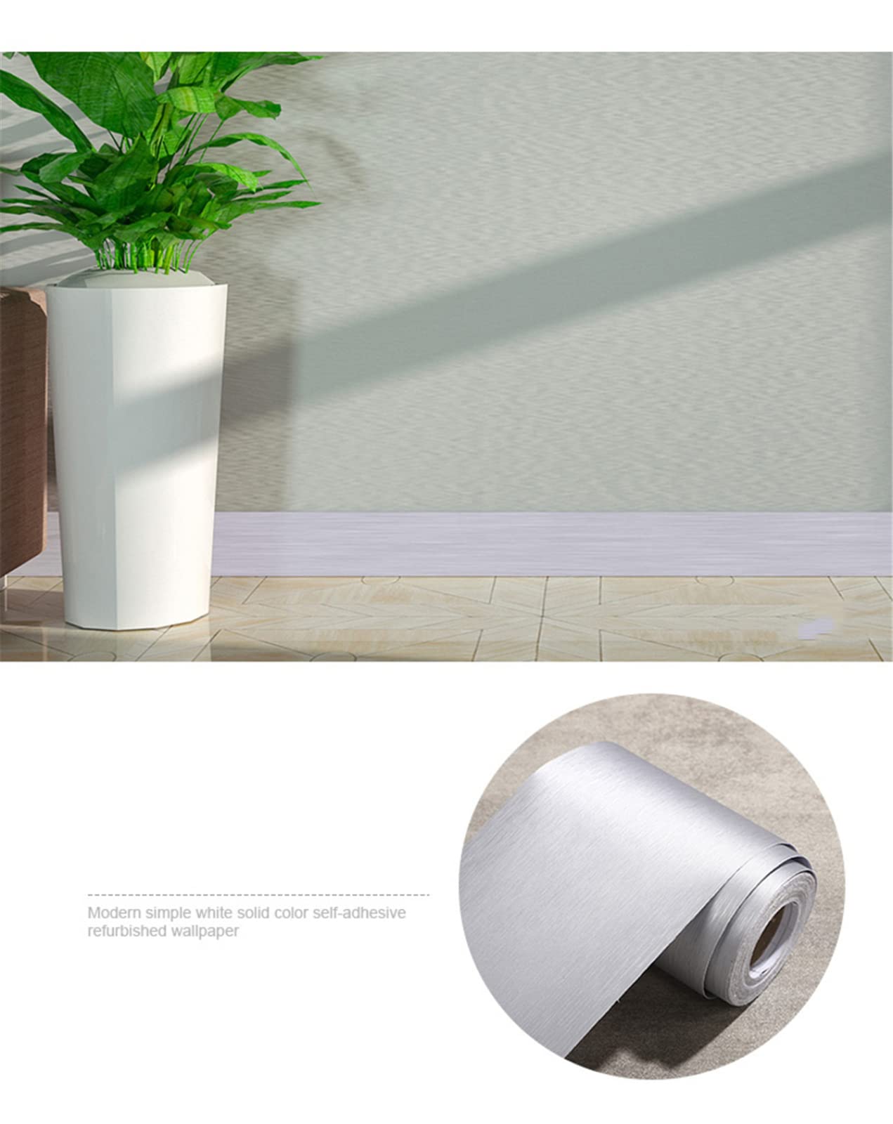naklejki na listwy tapetowe, Samoprzylepna tapeta PVC, bordiura, wielokolorowa, wiele rozmiarów(Black Brushed,20 x 500 cm)