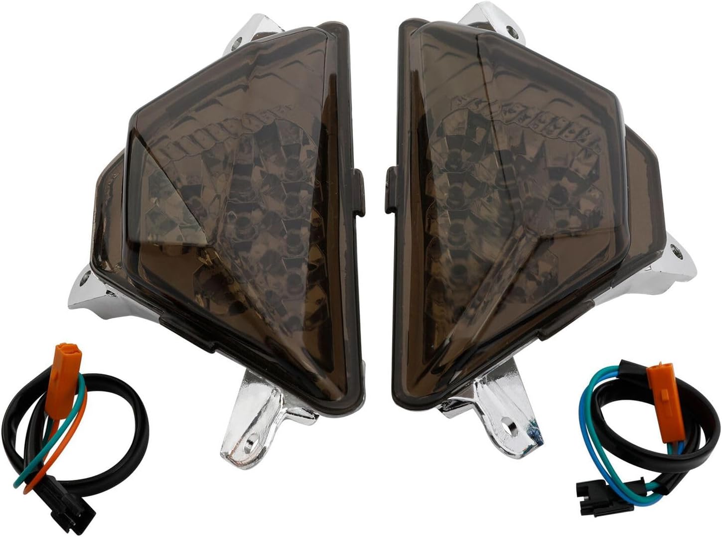 Front Turn Signals Light for Kawasaki for Ninja 1000 2017-2019 for Ninja 1000SX 2020-2023 for Ninja 300 2013-2017 for Ninja 400 2018-2023 for Ninja 650 2013-2023 Smoked-Lens